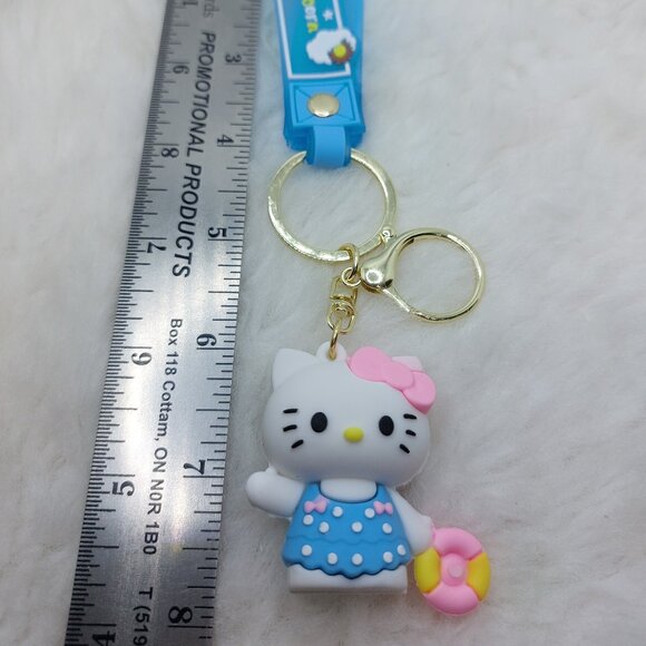 2/$25 Hello Kitty keychai wrist strap lanyard with "The sunshine Unicorn" - Picture 3 of 6